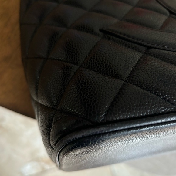 Chanel Black Quilted Caviar Leather Medallion Tote (Authentic Pre-Owned) - Picture 8 of 9